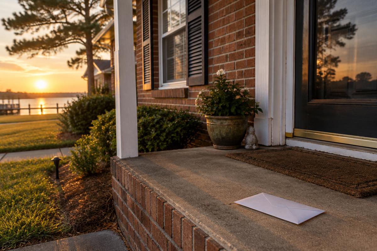 Virginia home with a notice on the front porch — can I sell my house in foreclosure?