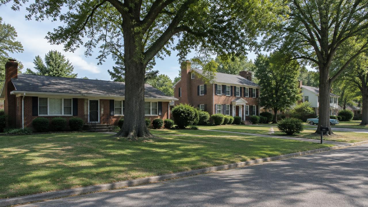 1960s ranch and colonial homes in Churchland, Portsmouth