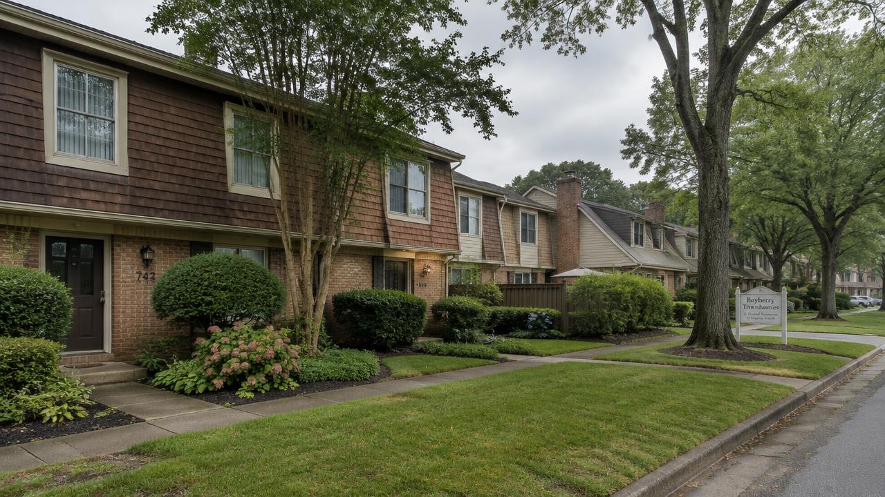 1970s townhomes and patio homes in the Green Run community of Virginia Beach