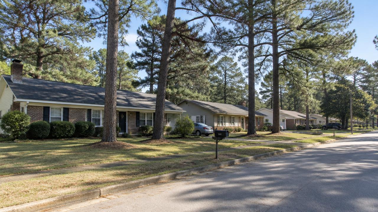 Older ranch homes in the Hilltop area of Virginia Beach