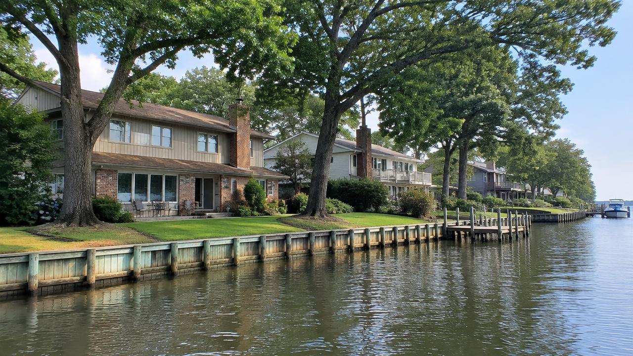 Established waterfront homes in the Little Neck area of Virginia Beach