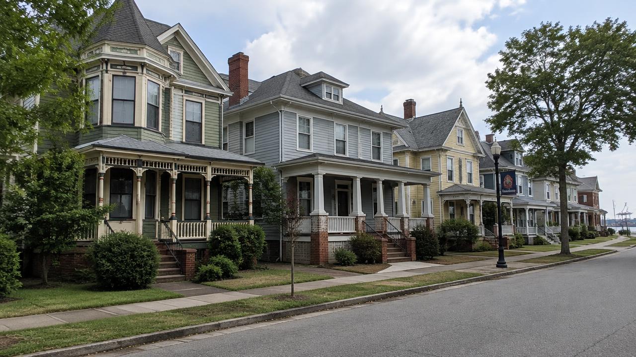Early-1900s Victorian homes in Park View, Portsmouth