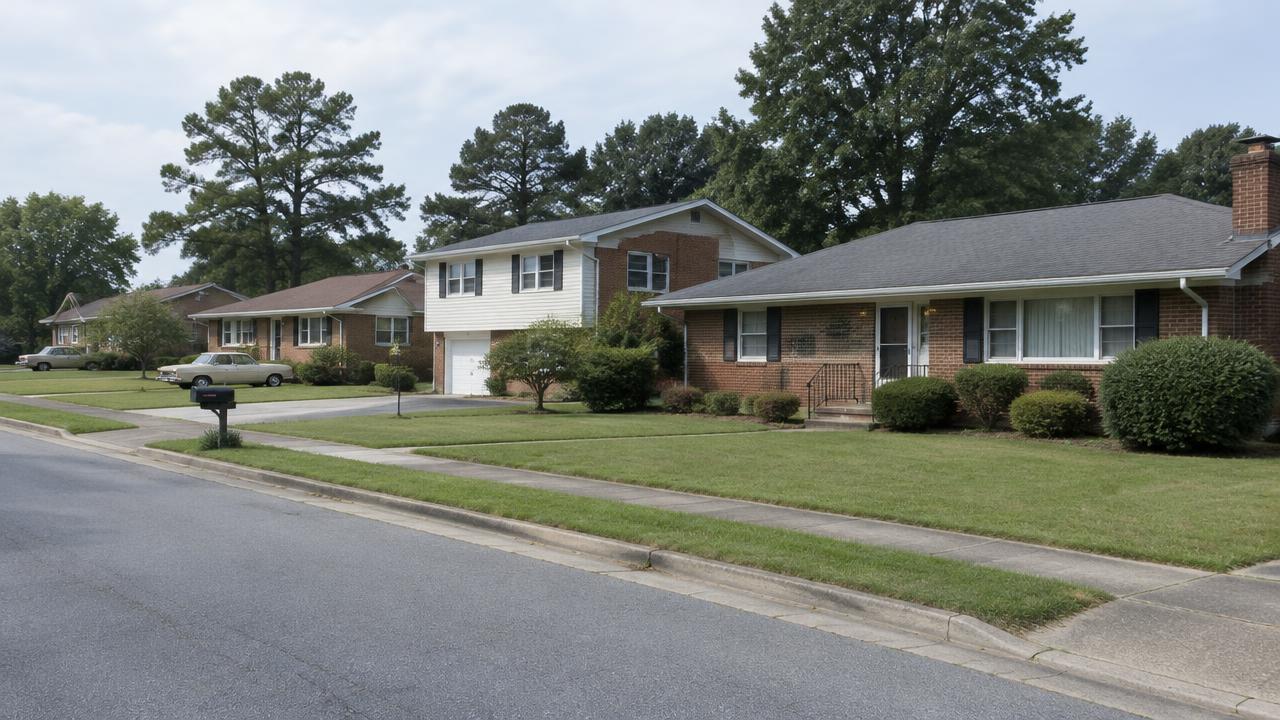1960s ranch homes in the Riverdale area of Hampton