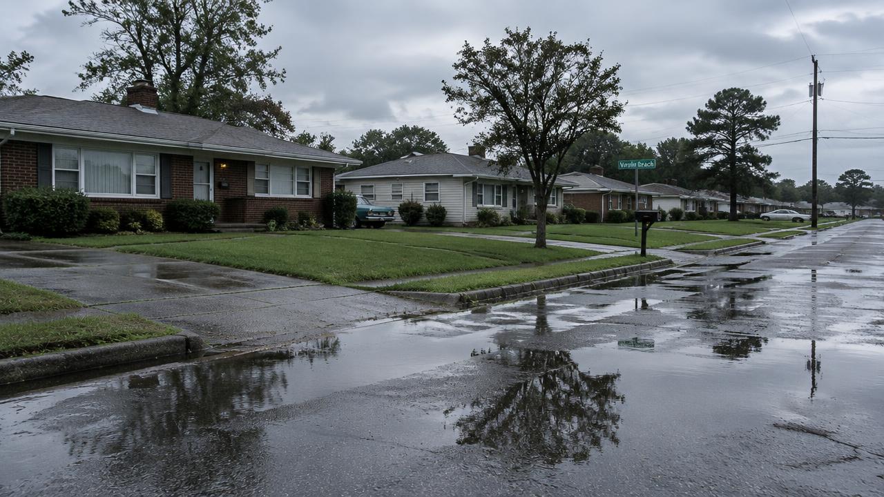 1960s ranch homes in the Windsor Woods neighborhood of Virginia Beach