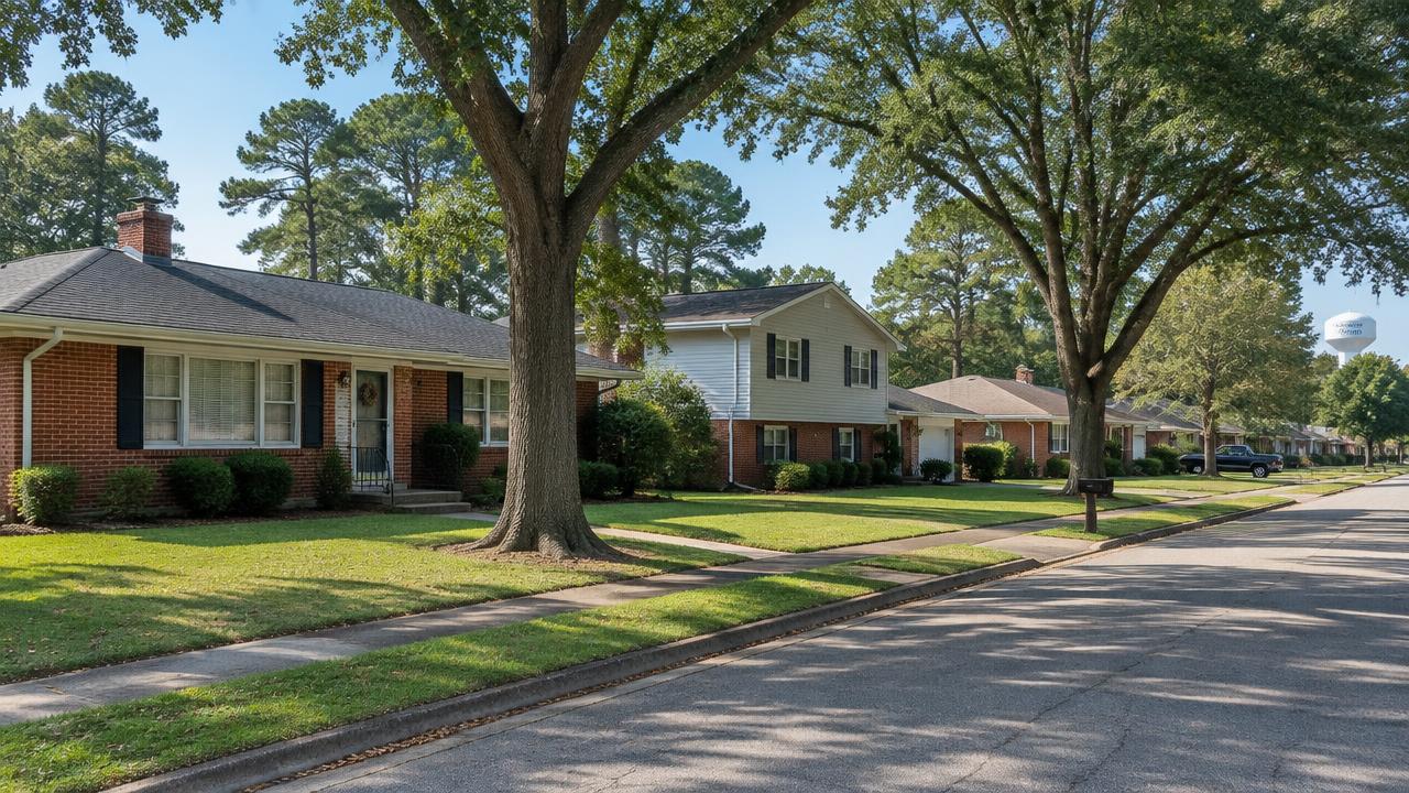 1960s brick ranch homes in the Witchduck area of Virginia Beach